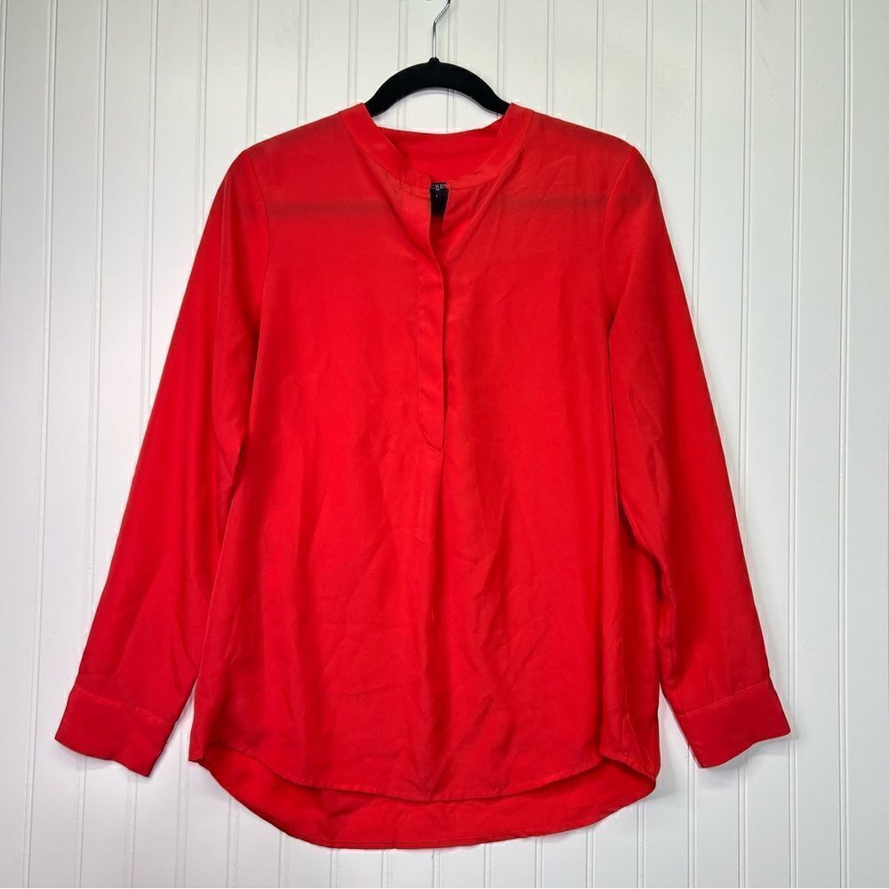J crew blouse red/orange small